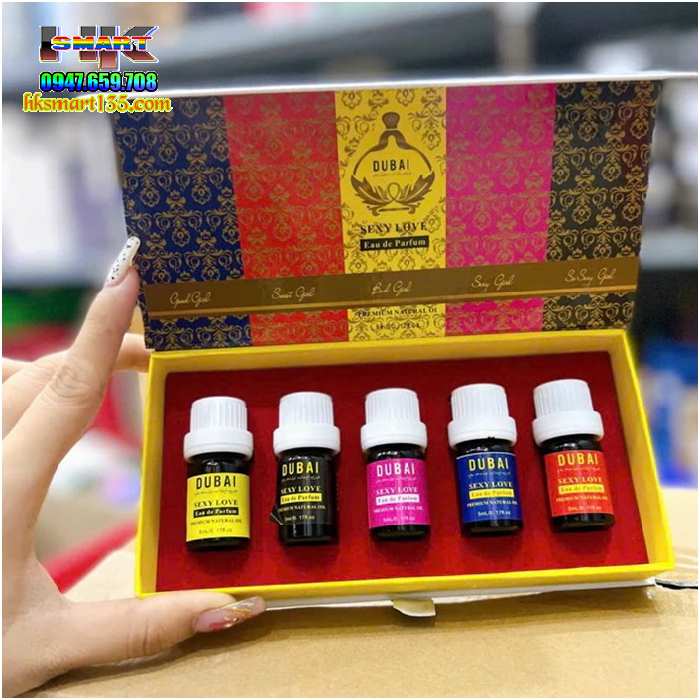 Set 5 Chai Nước Hoa Vùng Kín Dubai Sexy Love - Be Yourself