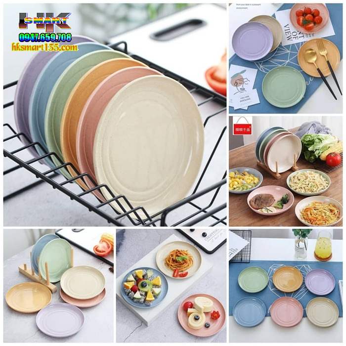 Set 6 Đĩa Lúa Mạch an toàn vệ sinh thực phẩm