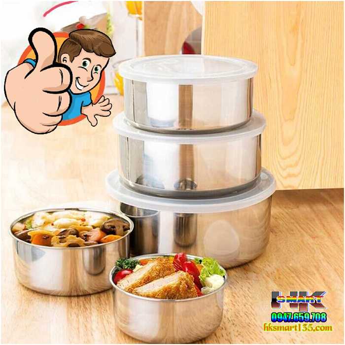 Bộ 5 thố Inox cao cấp nhiều kích cỡ