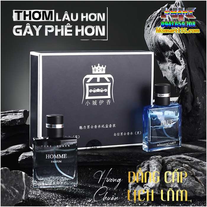 Hộp 2 Chai Nước Hoa Jean Miss Beautiful Pour Homme nội địa Trung