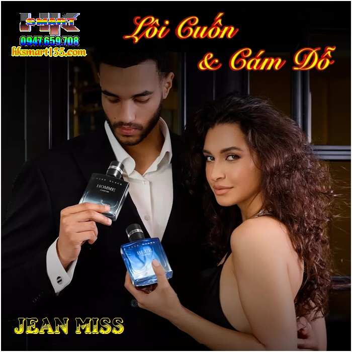 Hộp 2 Chai Nước Hoa Jean Miss Beautiful Pour Homme nội địa Trung