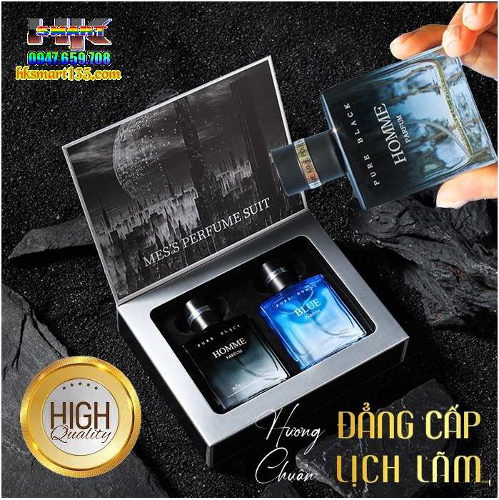 Hộp 2 Chai Nước Hoa Jean Miss Beautiful Pour Homme nội địa Trung
