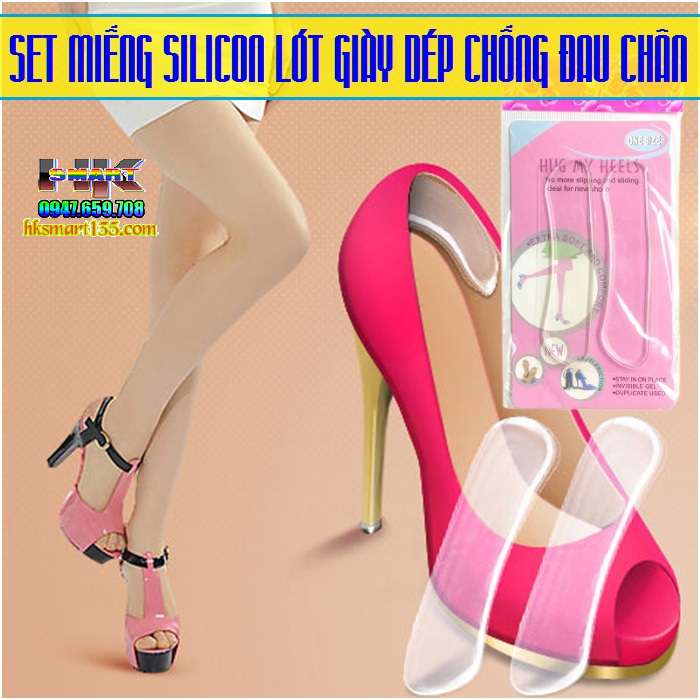 Miếng Đệm Silicon Lót Gót Giày