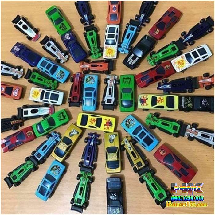 Set 50 xe ô tô mô hình bằng sắt cho bé