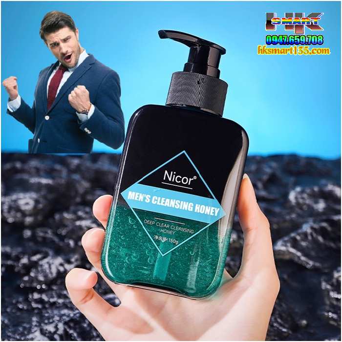 Sữa Rửa Mặt Nam Nicor 150g Trắng Da Sạch Mụn kiểm Soát Dầu Và Làm Sạch Sâu