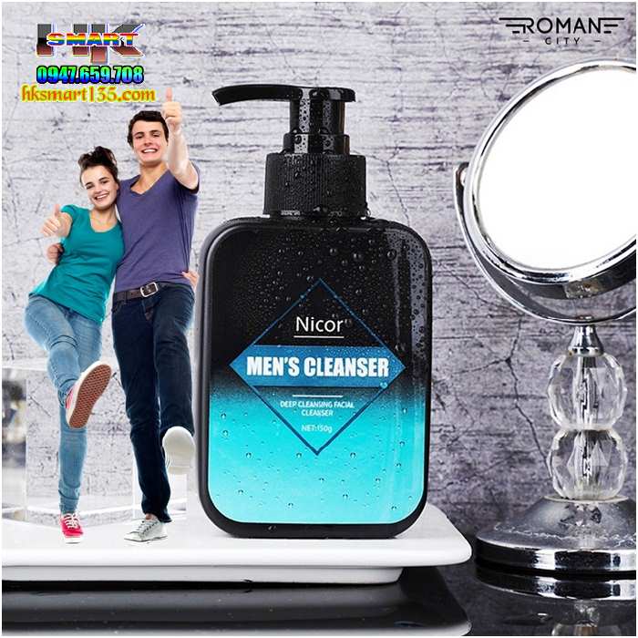 Sữa Rửa Mặt Nam Nicor 150g Trắng Da Sạch Mụn kiểm Soát Dầu Và Làm Sạch Sâu