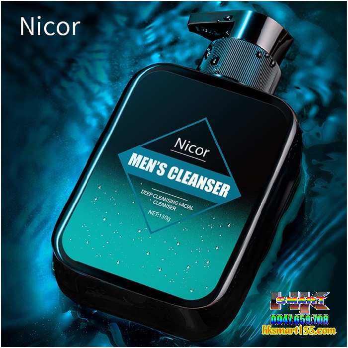 Sữa Rửa Mặt Nam Nicor 150g Trắng Da Sạch Mụn kiểm Soát Dầu Và Làm Sạch Sâu