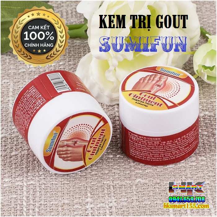 Sumifun Gout Ointment - Kem Thoa Giảm Sưng Đau Gout, Xẹp Tophi, Hỗ Trợ Cho Người Bị Gút