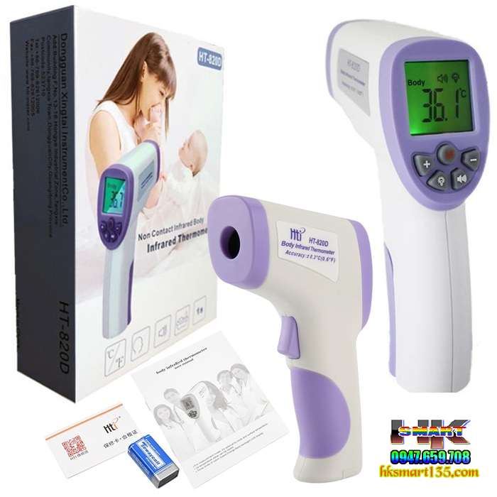 nhiệt kế hồng ngoại đa chức năng Infrared Thermometer HT-820D