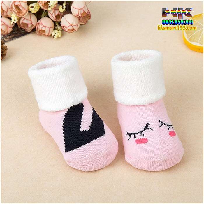 Set 3 đôi tất len xù cho bé