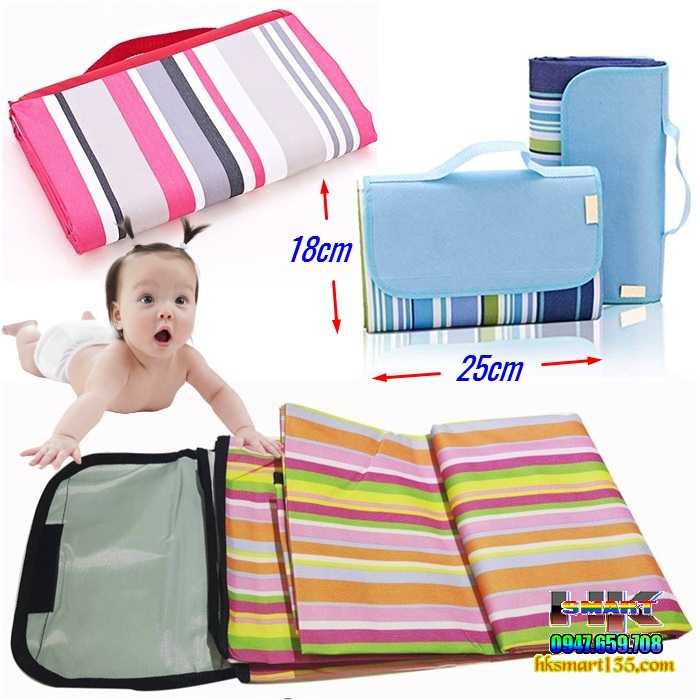 Thảm du lịch, picnic dã ngoại đa năng gấp gọn chống nước