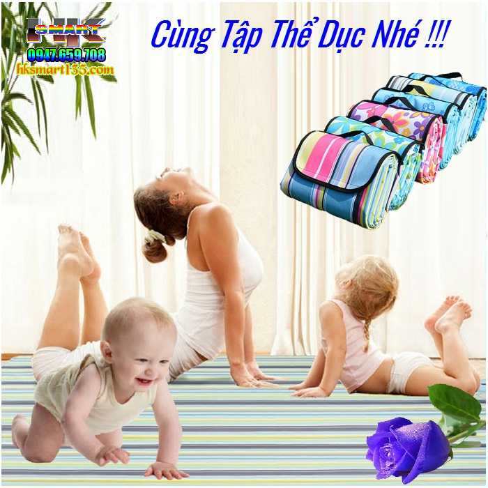 Thảm du lịch, picnic dã ngoại đa năng gấp gọn chống nước