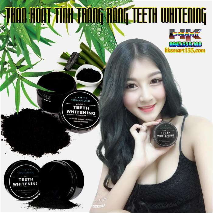 Bột Đánh Trắng Răng Than Hoạt Tính TEETH WHITENING