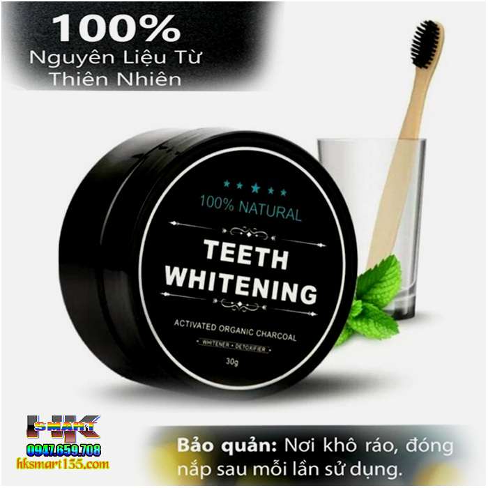 Bột Đánh Trắng Răng Than Hoạt Tính TEETH WHITENING