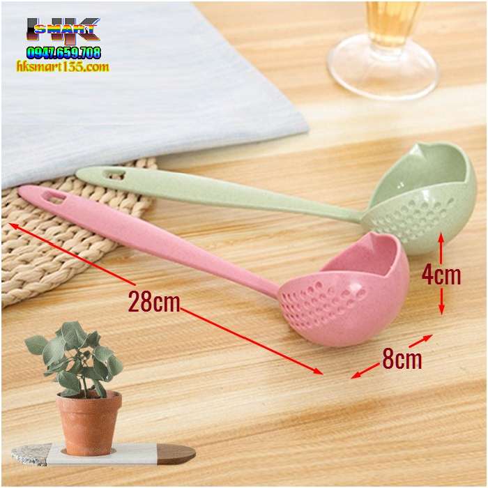 Thìa múc vớt thực phẩm đa năng lúa mạch