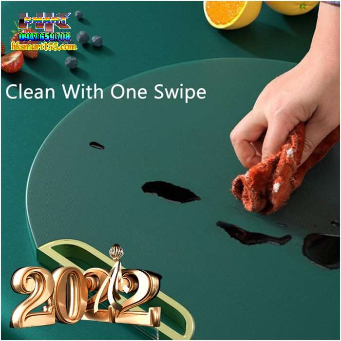 Thớt nhựa xanh xoay 360 độ kháng khuẩn cao cấp tự đứng