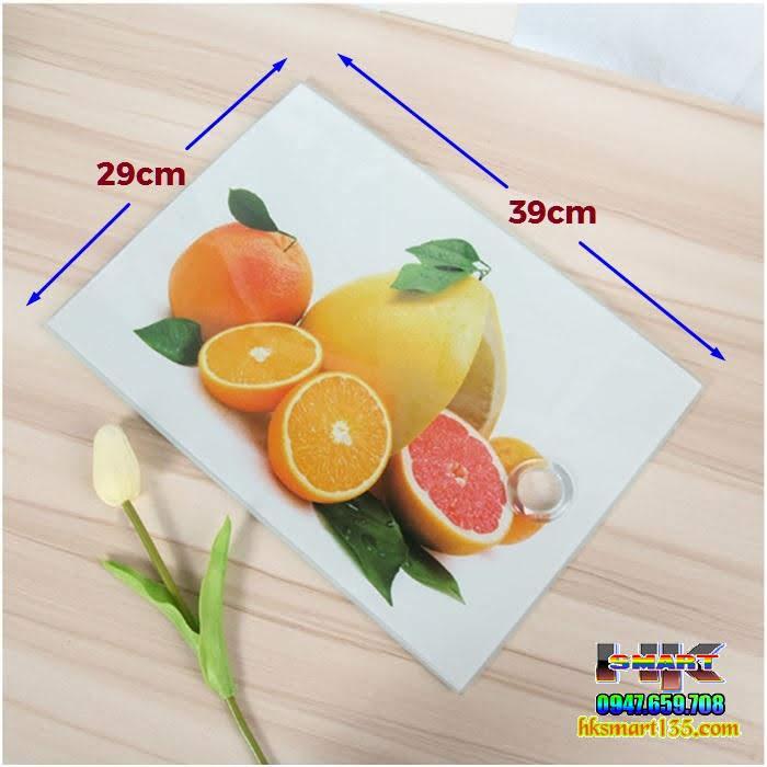 Thớt thủy tinh cường lực họa tiết 3D siêu sạch