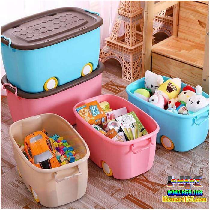 Thùng đựng đồ có bánh xe tiện dụng