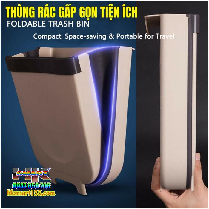 Thùng đựng rác gấp gọn tiện ích đa năng