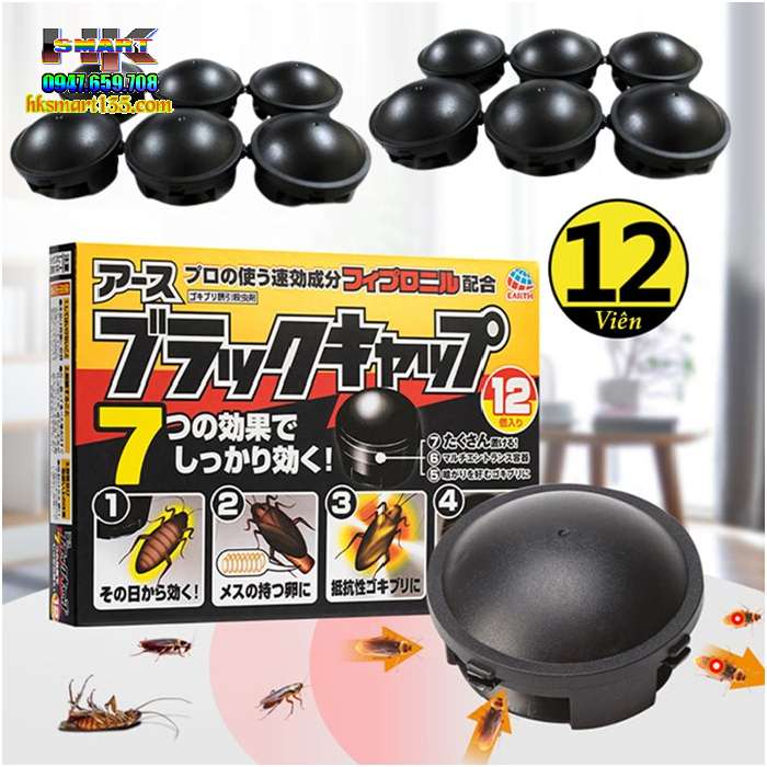 Hộp thuốc diệt gián Nhật Bản 12 viên