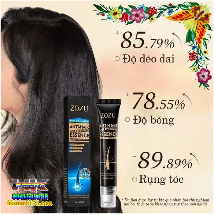 Tinh Chất Kích Thích Mọc Tóc Zozu 20ml Ngăn Ngừa Gãy Rụng Hỗ Trợ Nuôi Dưỡng Phục Hồi Tóc Hư Tổn