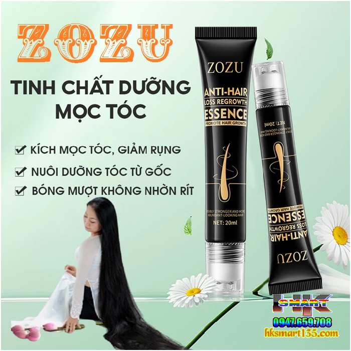 Tinh Chất Kích Thích Mọc Tóc Zozu 20ml Ngăn Ngừa Gãy Rụng Hỗ Trợ Nuôi Dưỡng Phục Hồi Tóc Hư Tổn