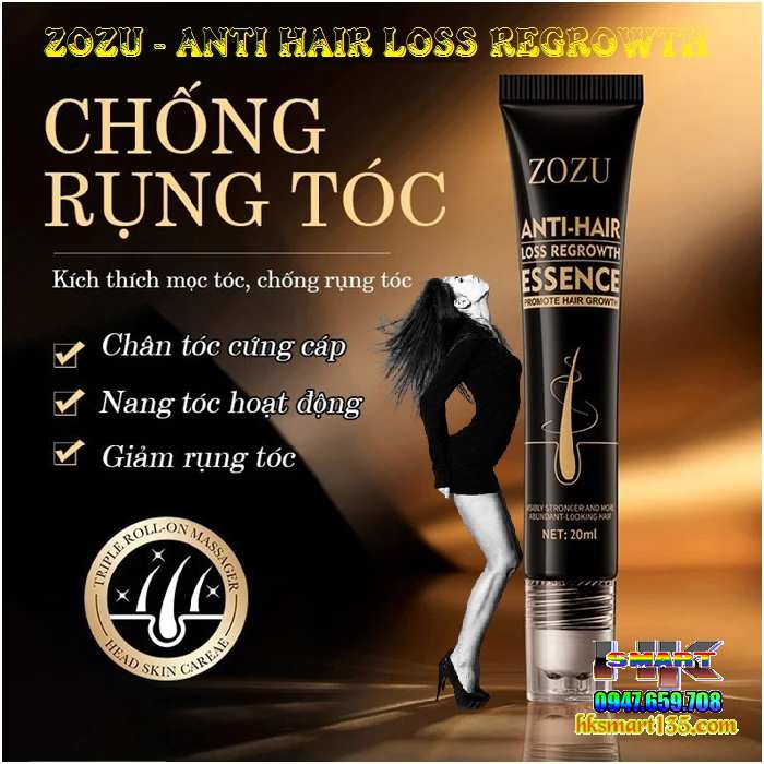 Tinh Chất Kích Thích Mọc Tóc Zozu 20ml Ngăn Ngừa Gãy Rụng Hỗ Trợ Nuôi Dưỡng Phục Hồi Tóc Hư Tổn