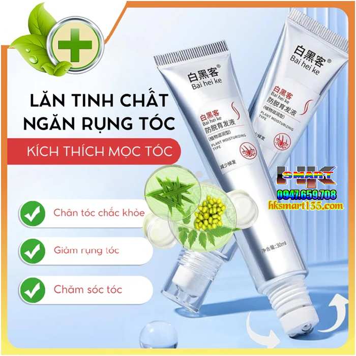 Tinh Chất Ngăn Rụng Tóc Kích Thích Mọc Tóc Bai Hei Ke Dạng Lăn Dễ Sử Dụng
