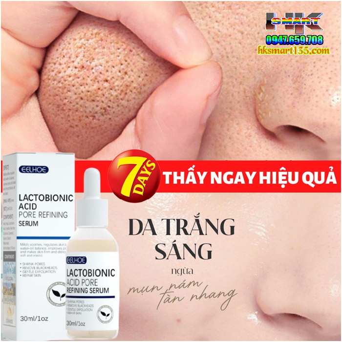 Tinh Chất Sửa Chữa Thu Nhỏ Lỗ Chân Lông, Dưỡng Ẩm Nuôi Dưỡng Da Mặt Mềm Mịn- Lactobionic Hyaluronic Acid 30ml