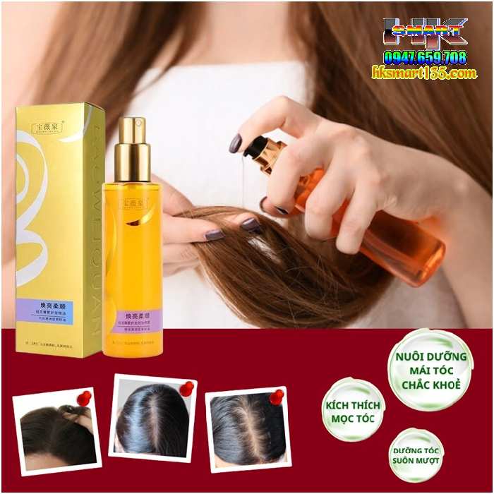 Tinh Dầu Dưỡng Tóc Giúp Tóc Mềm Mượt Phục Hồi Hư Tổn Baoweiquan 100ml