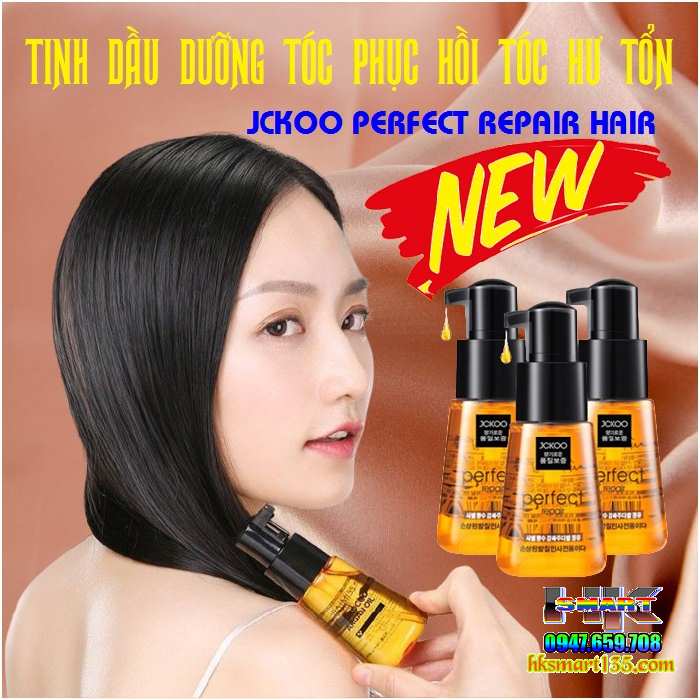 Tinh dầu dưỡng tóc uốn,tóc khô xơ,tóc nhuộm JCKOO 70ml giúp giữ nếp,tạo nếp  tóc mềm mượt,phục hồi hư tổn cho nam nữ - FRESH BANANA