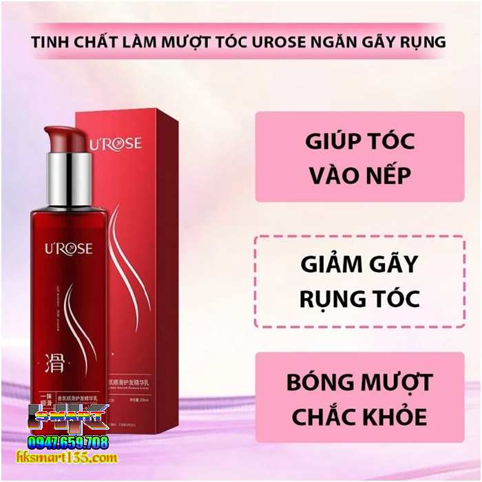 Kem Dưỡng Ủ Tóc Urose 200ml Phục Hồi Hư Tổn Giúp Tóc Suôn Mượt Vào Nếp