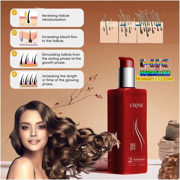Kem Dưỡng Ủ Tóc Urose 200ml Phục Hồi Hư Tổn Giúp Tóc Suôn Mượt Vào Nếp