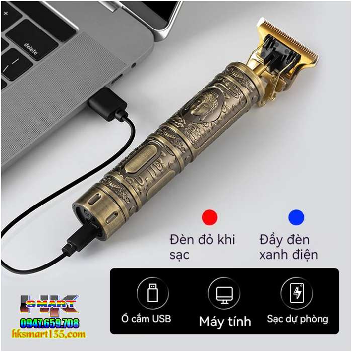 Tông đơ lưỡi chữ T cắt tóc cạo râu đa chức năng