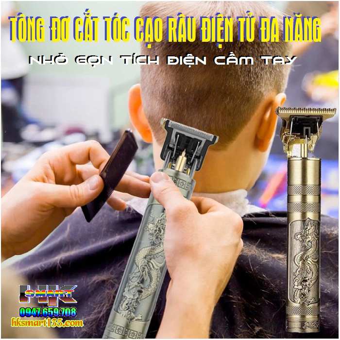 Tông đơ lưỡi chữ T cắt tóc cạo râu đa chức năng