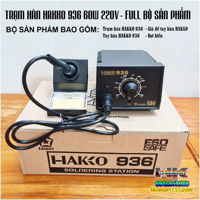 Trạm Hàn Hakko 936 60W 220V Hàng Sịn Cty