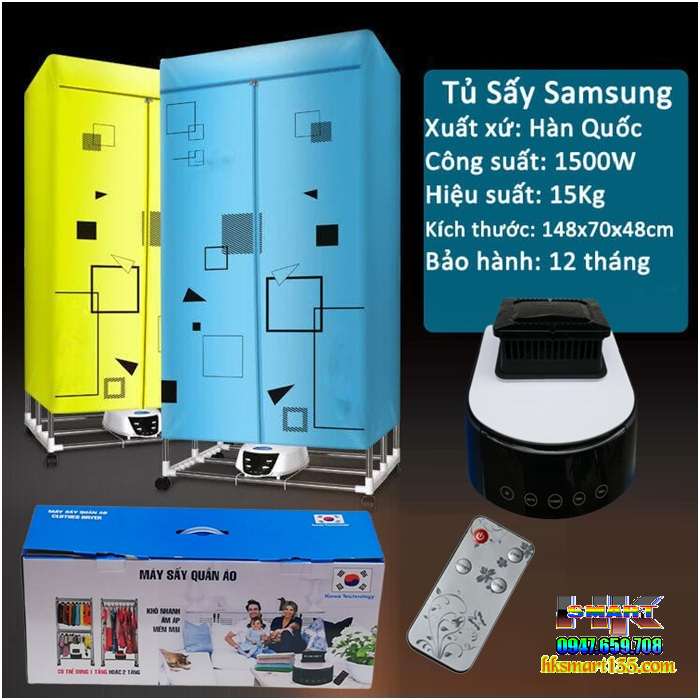 Máy sấy quần áo Samsung có đèn UV diệt khuẩn
