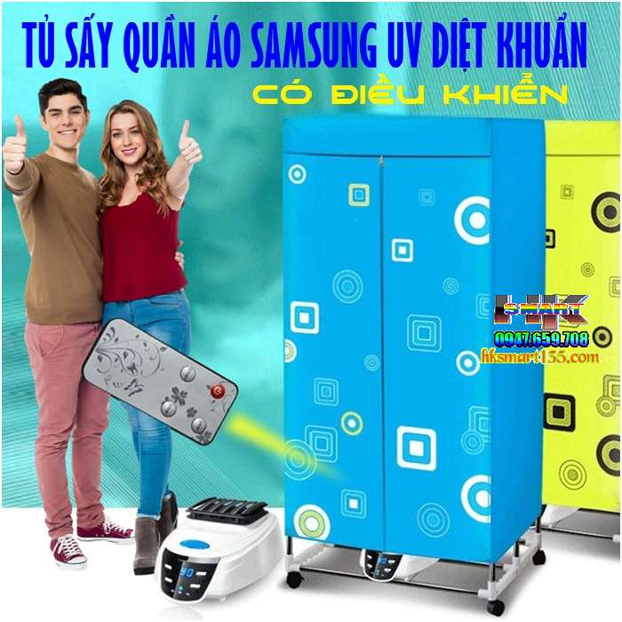 Tủ sấy quần áo Samsung có điều khiển từ xa
