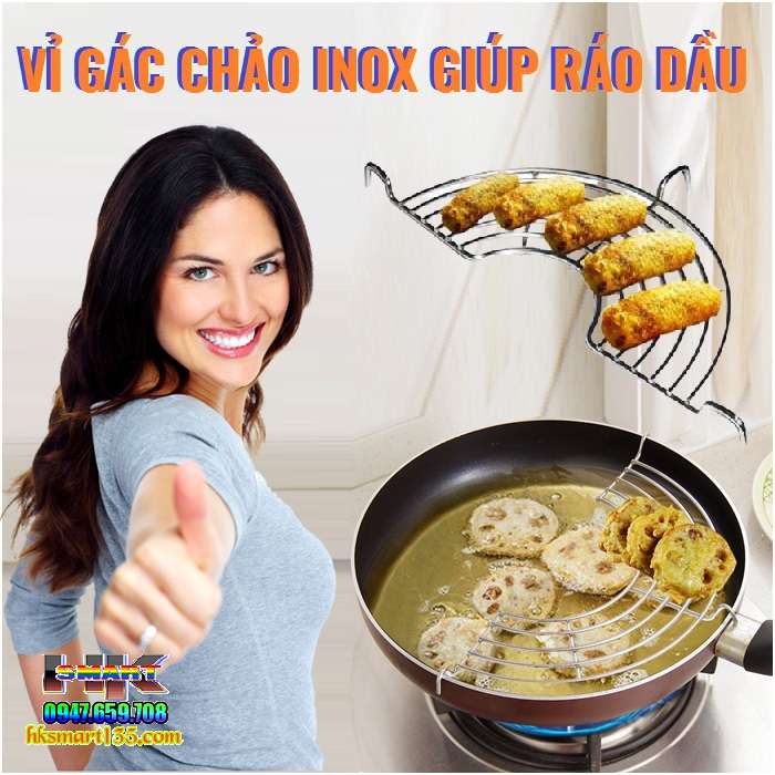 Vỉ gác chảo ráo mỡ