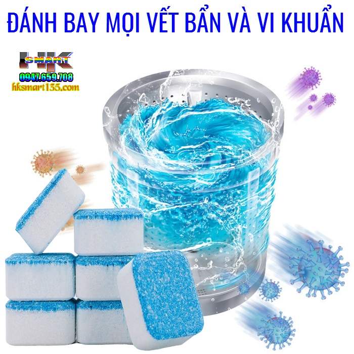 Viên Tẩy Lồng Máy Giặt Hộp 12 Viên