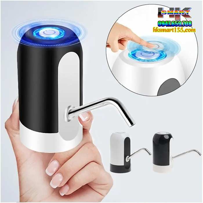Vòi Bơm Hút Bình Nước Bình Rượu Tự Động Tích Điện Sạc USB