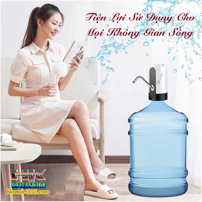 Vòi Bơm Hút Bình Nước Bình Rượu Tự Động Tích Điện Sạc USB