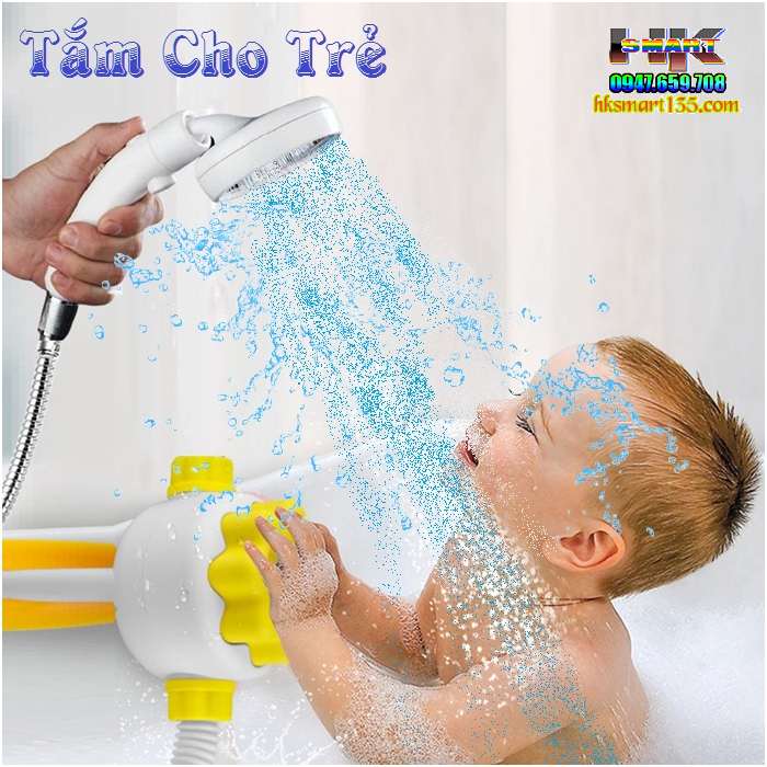 Vòi sen tăng áp cao cấp có nút tắt mở