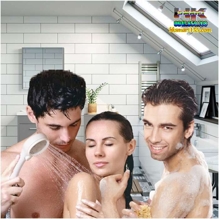 Vòi sen tăng áp cao cấp có nút tắt mở