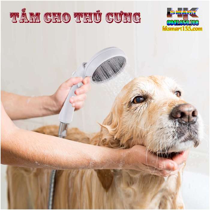 Vòi sen tăng áp cao cấp có nút tắt mở