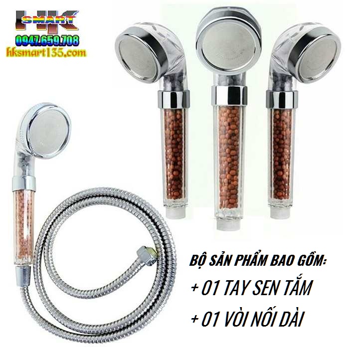 Vòi hoa sen tăng áp có lọc nước nano