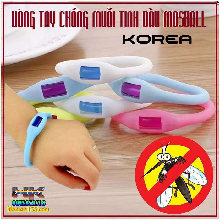 Vòng tay đuổi muỗi tinh dầu Mosball