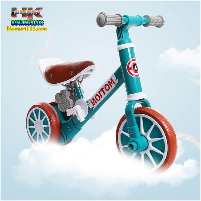 Xe Chòi chân 3 bánh kiêm xe đạp Motion
