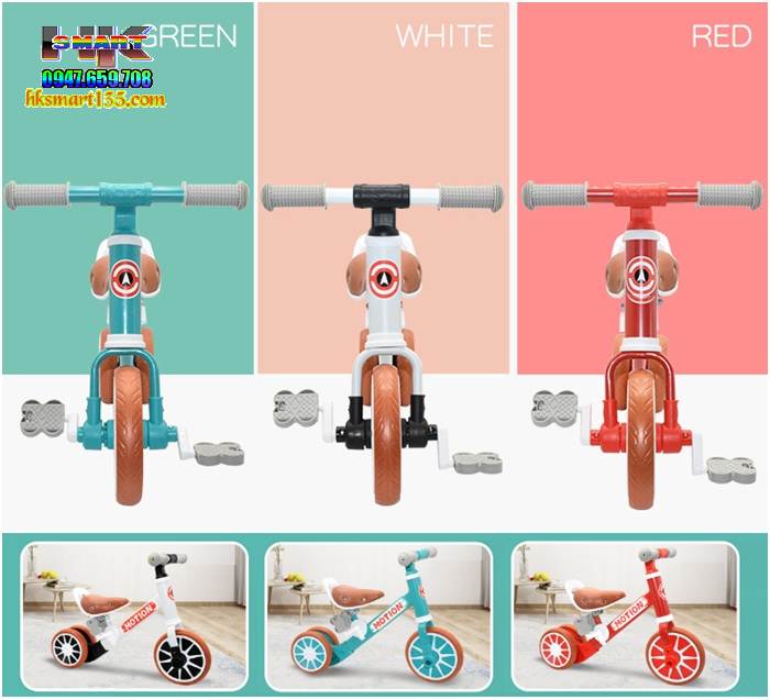 Xe Chòi chân 3 bánh kiêm xe đạp Motion