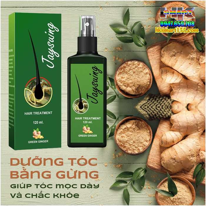 Xịt Dưỡng Kích Thích Mọc Tóc Jaysuing 120ml Tinh Chất Gừng